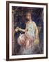 Italy, Naples, Naples Museum, from the Villa of Arianna in Stabiae, Young Woman Sitting on a Chair-Samuel Magal-Framed Photographic Print