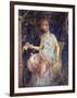 Italy, Naples, Naples Museum, from the Villa of Arianna in Stabiae, Young Woman Sitting on a Chair-Samuel Magal-Framed Photographic Print