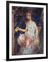 Italy, Naples, Naples Museum, from the Villa of Arianna in Stabiae, Young Woman Sitting on a Chair-Samuel Magal-Framed Photographic Print
