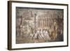 Italy, Naples, Naples Museum, from Villa Ariadne, Stabia, Pompeii, (Region IX 7, 16), Trojan Horse-Samuel Magal-Framed Photographic Print