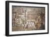 Italy, Naples, Naples Museum, from Villa Ariadne, Stabia, Pompeii, (Region IX 7, 16), Trojan Horse-Samuel Magal-Framed Photographic Print