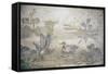 Italy, Naples, Naples Museum, Herculaneum,  House of the Deer (IV, 21),  Landscape Nilea-Samuel Magal-Framed Stretched Canvas