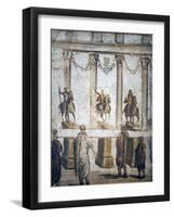 Italy, Naples, Naples Museum, House of Giulia Felice in Pompeii, People listening an Edict-Samuel Magal-Framed Photographic Print