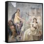 Italy, Naples, Naples Museum, Picture of Io Canopos from the so-called Ekklesiasterion-Samuel Magal-Framed Stretched Canvas