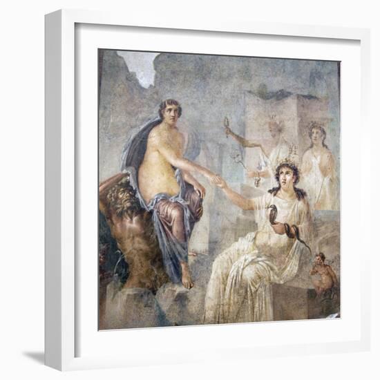 Italy, Naples, Naples Museum, Picture of Io Canopos from the so-called Ekklesiasterion-Samuel Magal-Framed Photographic Print