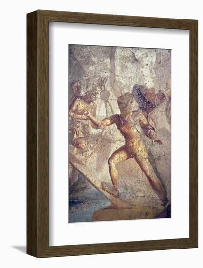 Italy, Naples, Naples Museum, Pompeii, Caecilius Lucundus House (V 1, 26), Theseus and Ariadne-Samuel Magal-Framed Photographic Print