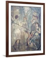 Italy, Naples, Naples Museum, Pompeii, House of L. Cornelius (VII 12, 26), Artemide and Calisto-Samuel Magal-Framed Photographic Print