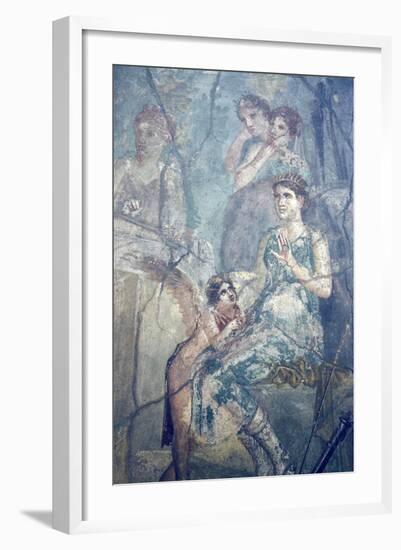 Italy, Naples, Naples Museum, Pompeii, House of L. Cornelius (VII 12, 26), Artemide and Calisto-Samuel Magal-Framed Photographic Print