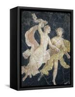 Italy, Naples, Naples Museum, Stabiae, Villa of Arianna, Atrium, Couple in Flight-Samuel Magal-Framed Stretched Canvas