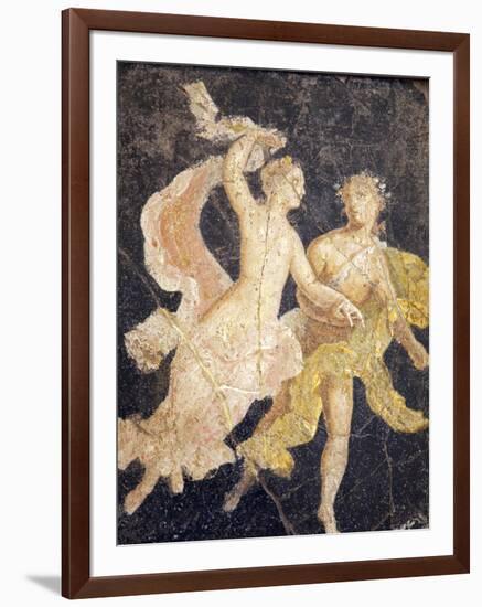 Italy, Naples, Naples Museum, Stabiae, Villa of Arianna, Atrium, Couple in Flight-Samuel Magal-Framed Photographic Print