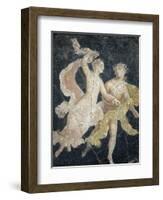 Italy, Naples, Naples Museum, Stabiae, Villa of Arianna, Atrium, Couple in Flight-Samuel Magal-Framed Photographic Print