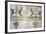 Italy, Naples, Naples Museum, Stabiae, Villa of Arianne, Area 24, Pediments-Samuel Magal-Framed Photographic Print
