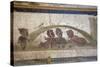 Italy, Naples, Naples Museum, Stabiae, Villa of Arianne, Area E, Frieze with Pygmies-Samuel Magal-Stretched Canvas