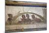 Italy, Naples, Naples Museum, Stabiae, Villa of Arianne, Area E, Frieze with Pygmies-Samuel Magal-Mounted Photographic Print