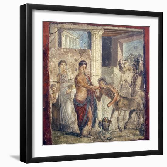 Italy, Naples, Naples Museum, The Centaur at the Wedding of Pirithous and Hippodamia-Samuel Magal-Framed Photographic Print