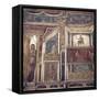 Italy, Naples, Naples National Archeological Museum, from Boscoreale, Theatrical Decoration-Samuel Magal-Framed Stretched Canvas