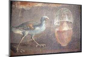 Italy, Naples, Naples National Archeological Museum, from Herculaneum, Still-life with Chicken-Samuel Magal-Mounted Photographic Print