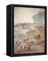 Italy, Naples, Naples National Archeological Museum, from Pompeii, House (IX 7,16), Ilioupersis-Samuel Magal-Framed Stretched Canvas