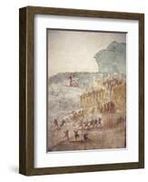 Italy, Naples, Naples National Archeological Museum, from Pompeii, House (IX 7,16), Ilioupersis-Samuel Magal-Framed Photographic Print