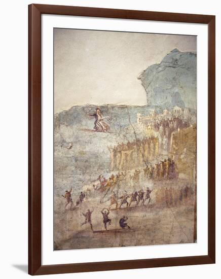 Italy, Naples, Naples National Archeological Museum, from Pompeii, House (IX 7,16), Ilioupersis-Samuel Magal-Framed Photographic Print