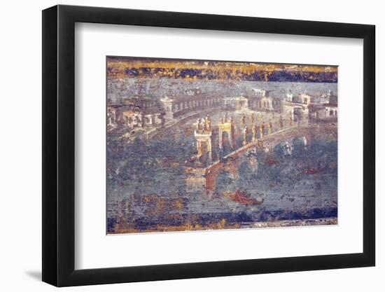 Italy, Naples, Naples National Archeological Museum, from Pompeii, Maritime Landscape-Samuel Magal-Framed Photographic Print