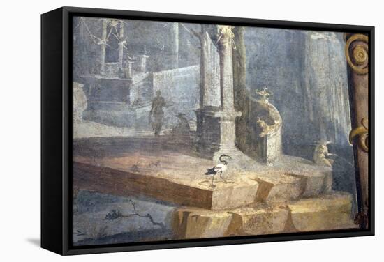 Italy, Naples, Naples National Archeological Museum, from Pompeii, Rocky Landscape-Samuel Magal-Framed Stretched Canvas