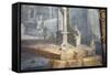 Italy, Naples, Naples National Archeological Museum, from Pompeii, Rocky Landscape-Samuel Magal-Framed Stretched Canvas