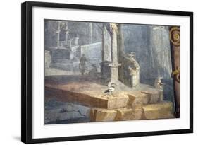 Italy, Naples, Naples National Archeological Museum, from Pompeii, Rocky Landscape-Samuel Magal-Framed Photographic Print