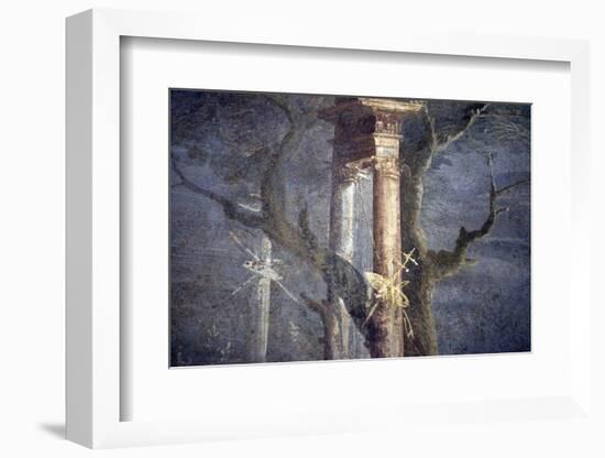 Italy, Naples, Naples National Archeological Museum, from Pompeii, Rocky Landscape-Samuel Magal-Framed Photographic Print