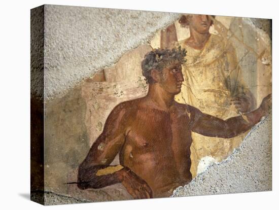 Italy, Naples, Naples National Archeological Museum, from Pompeii, Victorious Athlete-Samuel Magal-Stretched Canvas