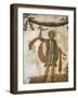 Italy, Naples, Naples National Archeological Museum, from Pompeii, VII 203, Lari and Snakes-Samuel Magal-Framed Photographic Print