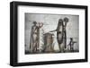 Italy, Naples, Naples National Archeological Museum, from Pompeii, VII 203, Lari and Snakes-Samuel Magal-Framed Photographic Print