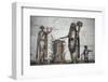 Italy, Naples, Naples National Archeological Museum, from Pompeii, VII 203, Lari and Snakes-Samuel Magal-Framed Photographic Print