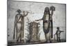 Italy, Naples, Naples National Archeological Museum, from Pompeii, VII 203, Lari and Snakes-Samuel Magal-Mounted Photographic Print