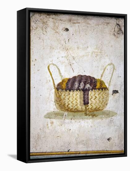 Italy, Naples, Naples National Archeological Museum, from the Villa of Arianna in Stabiae, Basket-Samuel Magal-Framed Stretched Canvas