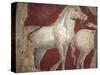 Italy, Naples, Naples National Archeological Museum, from the Villa of Arianna in Stabiae, Horses-Samuel Magal-Stretched Canvas