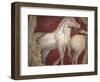 Italy, Naples, Naples National Archeological Museum, from the Villa of Arianna in Stabiae, Horses-Samuel Magal-Framed Photographic Print