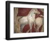 Italy, Naples, Naples National Archeological Museum, from the Villa of Arianna in Stabiae, Horses-Samuel Magal-Framed Photographic Print