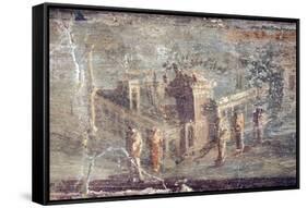 Italy, Naples, Naples National Archeological Museum, Herculaneum, Architectural  Landscapes-Samuel Magal-Framed Stretched Canvas