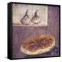 Italy, Naples, Naples National Archeological Museum, Herculaneum, Still Life with Bread and Figs-Samuel Magal-Framed Stretched Canvas