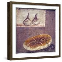 Italy, Naples, Naples National Archeological Museum, Herculaneum, Still Life with Bread and Figs-Samuel Magal-Framed Photographic Print