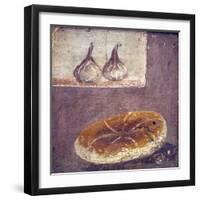 Italy, Naples, Naples National Archeological Museum, Herculaneum, Still Life with Bread and Figs-Samuel Magal-Framed Photographic Print