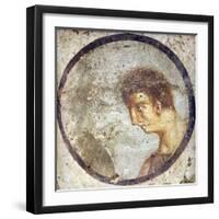 Italy, Naples, Naples National Archeological Museum, Medallion with a Man's Portrait-Samuel Magal-Framed Photographic Print