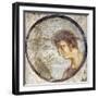 Italy, Naples, Naples National Archeological Museum, Medallion with a Man's Portrait-Samuel Magal-Framed Photographic Print