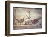 Italy, Naples, Naples National Archeological Museum, Rooster and Hen-Samuel Magal-Framed Photographic Print