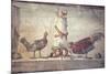 Italy, Naples, Naples National Archeological Museum, Rooster and Hen-Samuel Magal-Mounted Photographic Print
