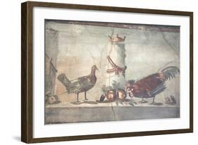 Italy, Naples, Naples National Archeological Museum, Rooster and Hen-Samuel Magal-Framed Photographic Print