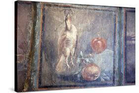 Italy, Naples, Naples National Archeological Museum, Still life with Bird and Pomegranates-Samuel Magal-Stretched Canvas