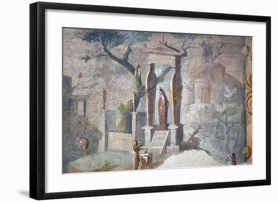 Italy, Naples National Archeological Museum, from Pompeii, Isis Temple, Ceremony in Honor of Osiris-Samuel Magal-Framed Photographic Print