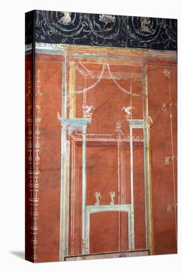 Italy, Naples National Archeological Museum, from Pompeii, Isis Temple, Portico, Decoration-Samuel Magal-Stretched Canvas